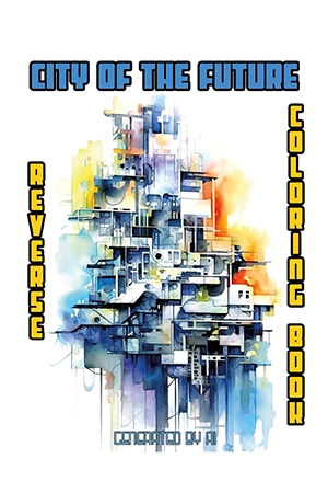 Reverse Coloring Book - City of the Future