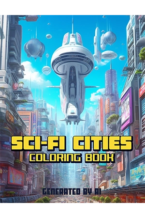 Sci-Fi Cities - Coloring Book