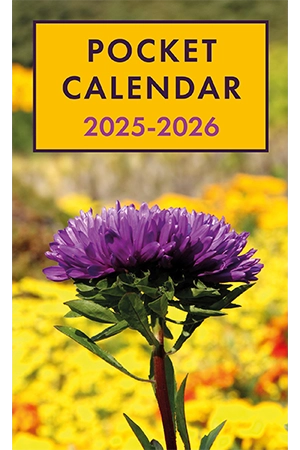 Pocket Calendar 2025-2026 for Purse – Flower v1
