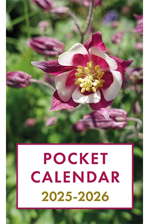Pocket Calendar 2025-2026 for Purse – Flower v2