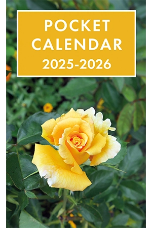 Pocket Calendar 2025-2026 for Purse – Flower v3